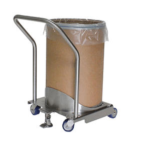 The Drum Cart by Rheo was designed to be ergonomic for the operator