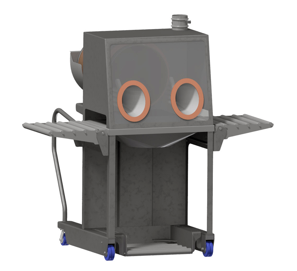 Materialübergabestation mit Hordentrockner von Rheo