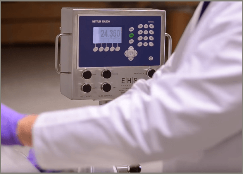 Integrated weighing option - Rheo